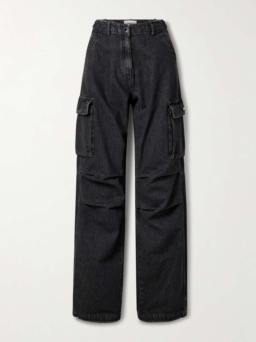 Coperni High-rise Wide-leg Cargo Jeans