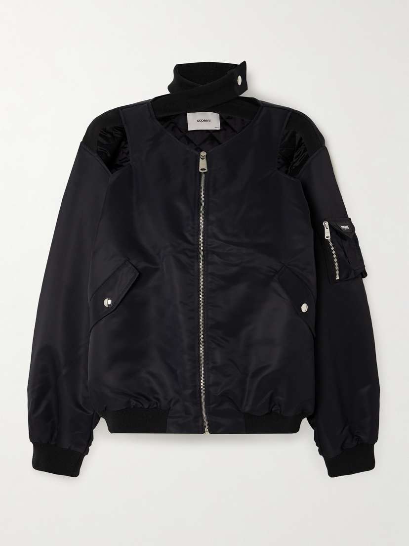 Coperni Cutout Recycled-satin Bomber Jacket - x large