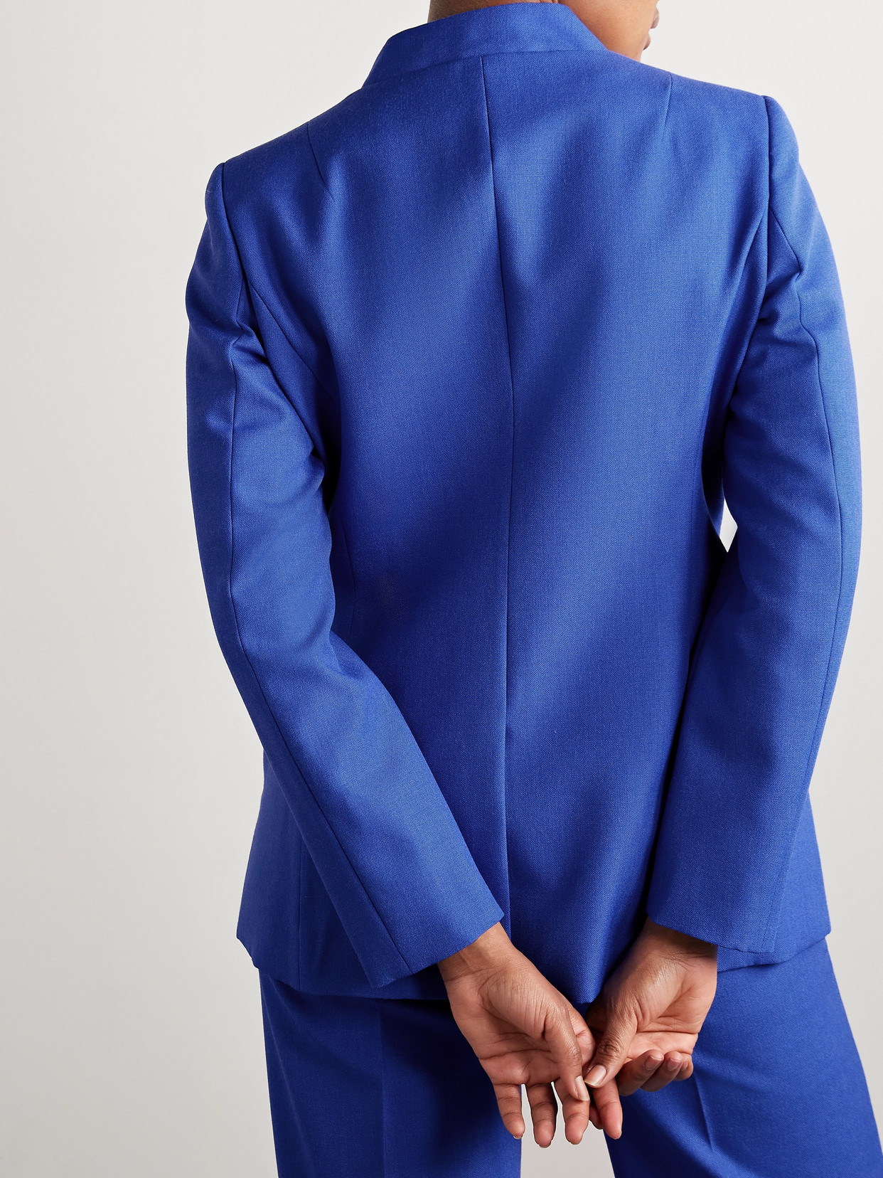 Coperni Single-breasted Wool Jacket In Blue