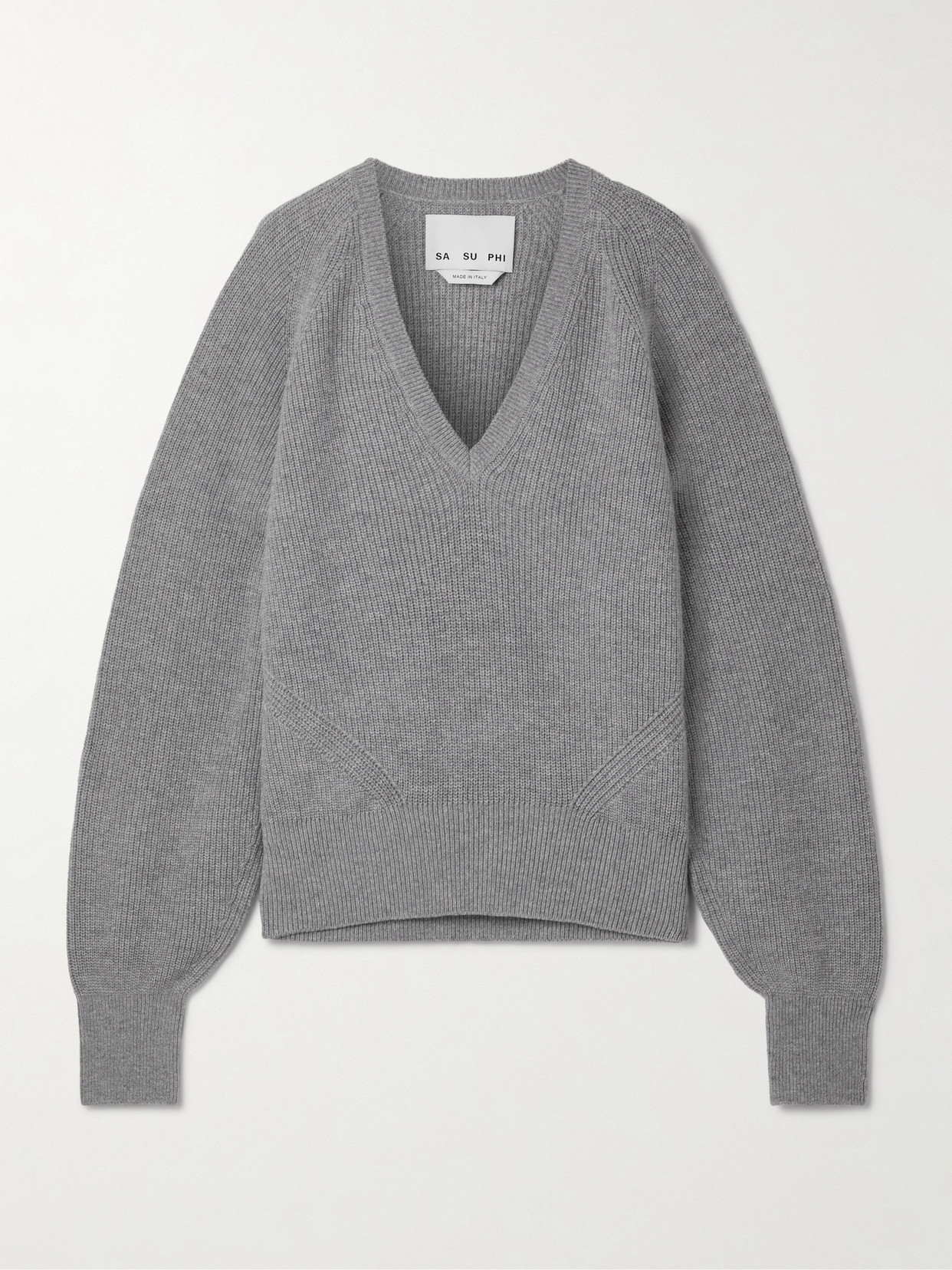 Sasuphi Merino Wool And Cashmere-blend Sweater In Gray