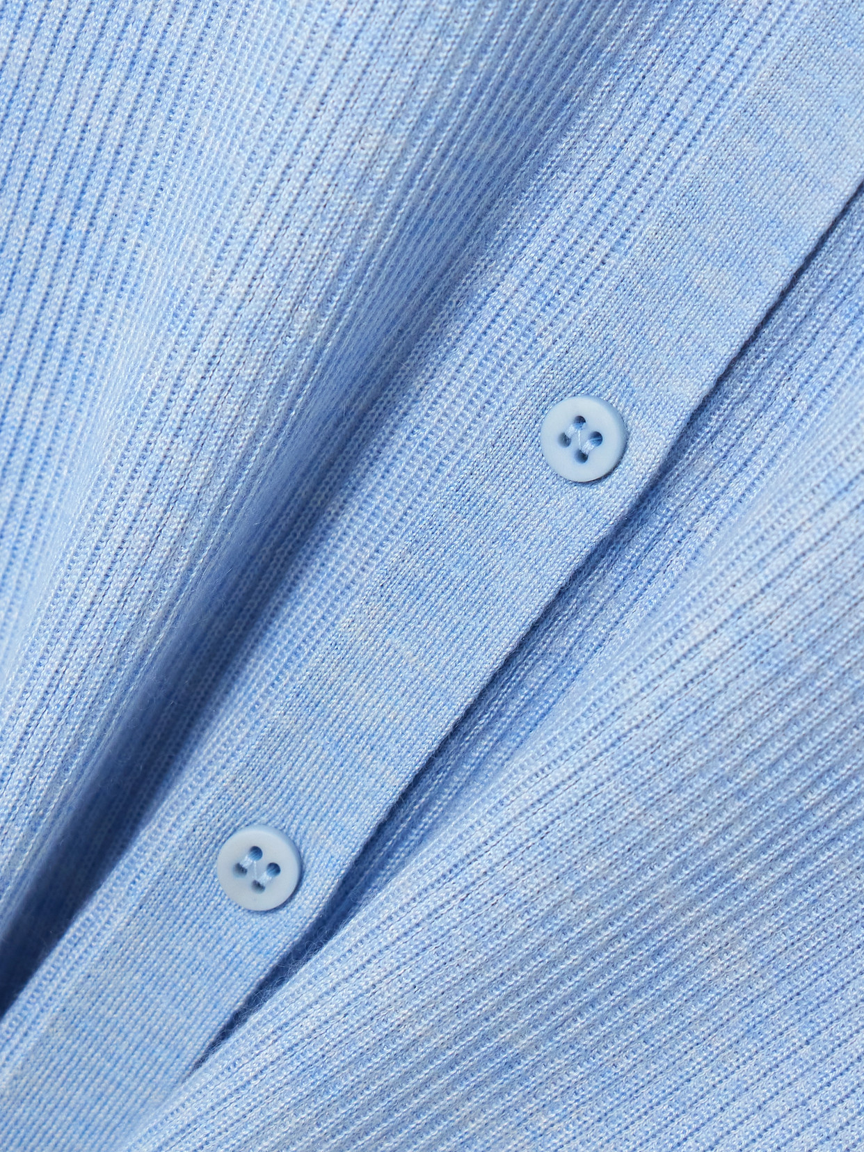 Sasuphi Ribbed Cashmere And Silk-blend Cardigan In Blue