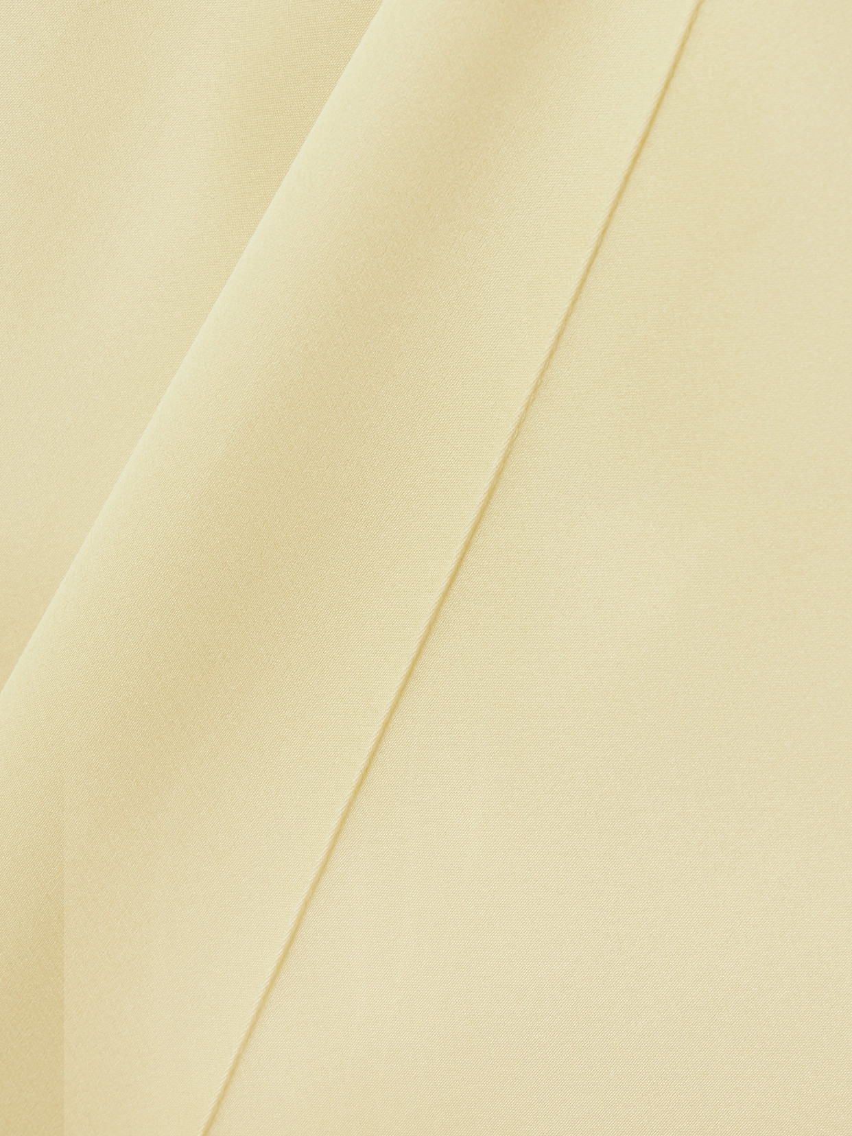 Sasuphi Andrea Silk-blend Satin Straight-leg Pants In Yellow