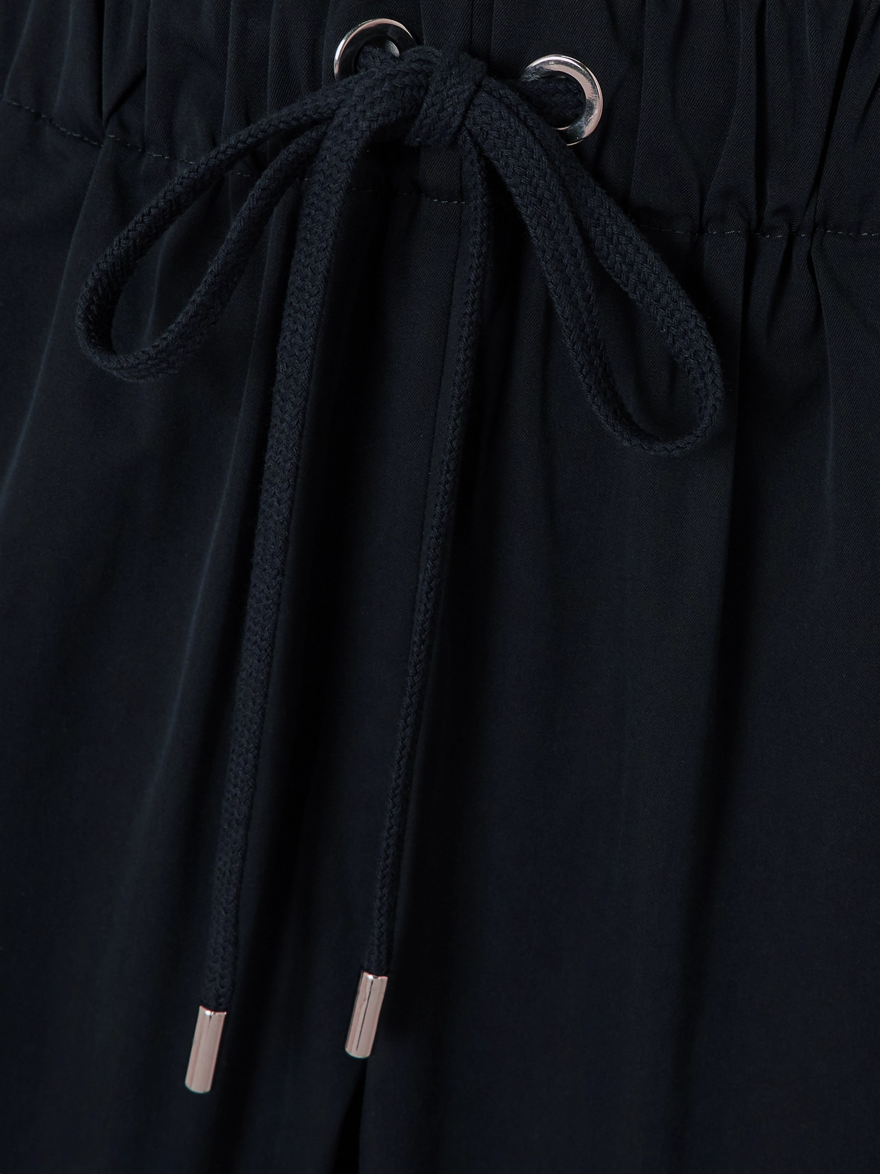 Sasuphi Valentina Cotton And Silk-blend Tapered Track Pants In Blue