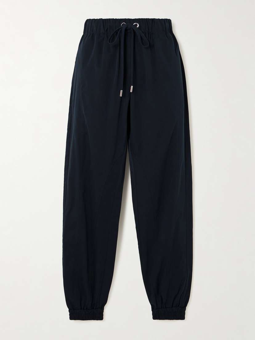 SASUPHI Valentina Cotton And Silk-blend Tapered Track Pants