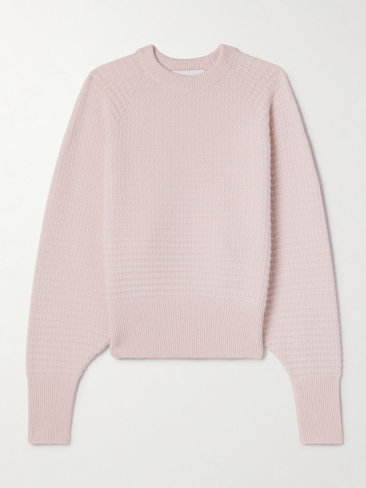 Sasuphi Waffle-knit Merino Wool And Cashmere-blend Sweater In Pink