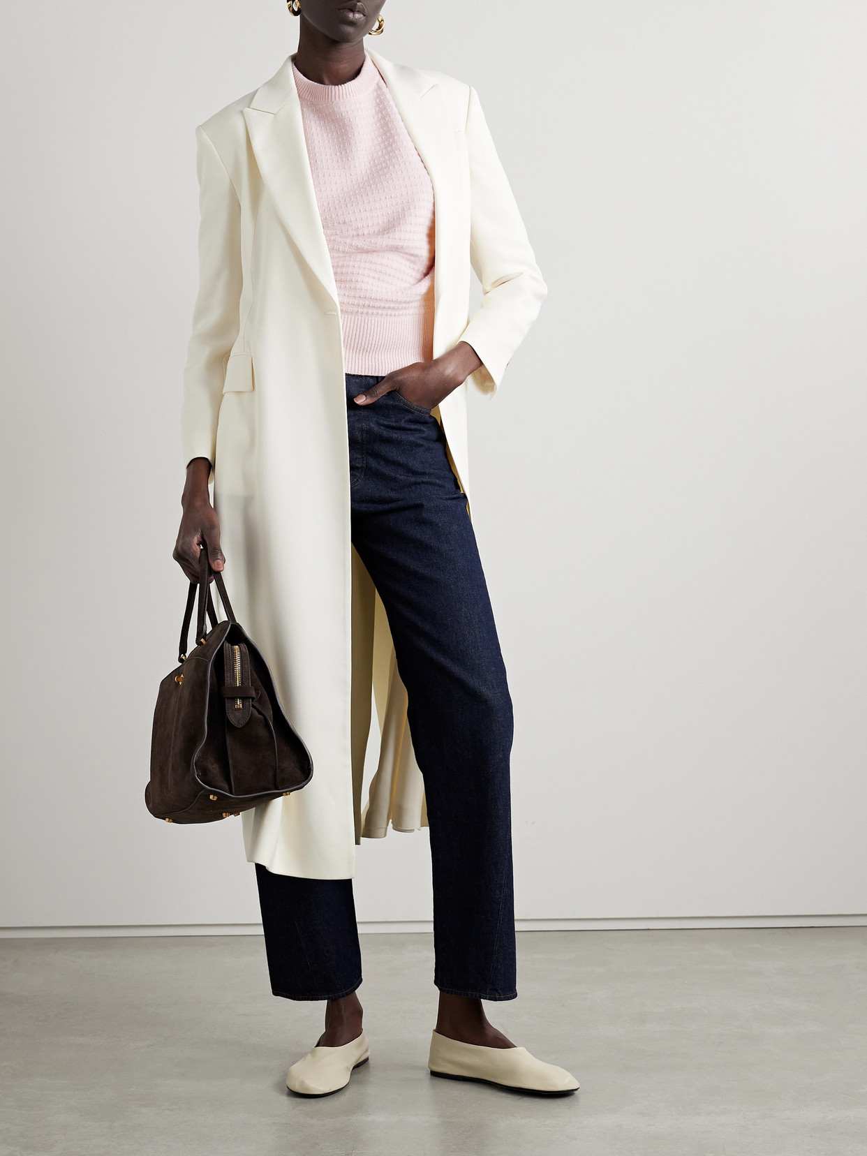 Sasuphi Waffle-knit Merino Wool And Cashmere-blend Sweater In Pink