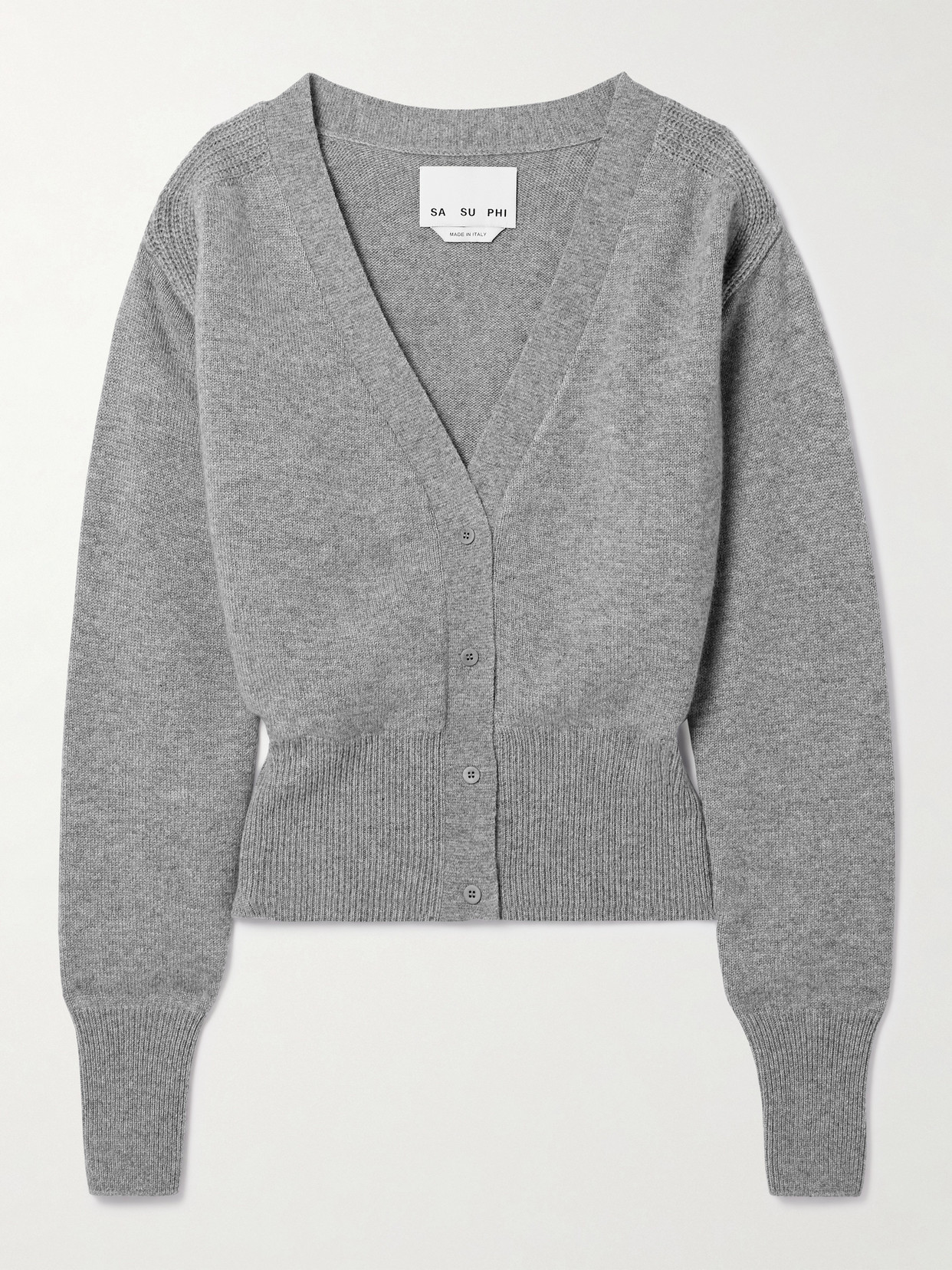 SASUPHI Cashmere Cardigan - Gray