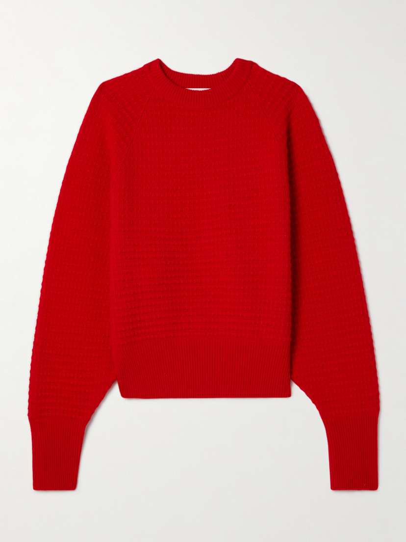SASUPHI Waffle-knit Merino Wool And Cashmere-blend Sweater