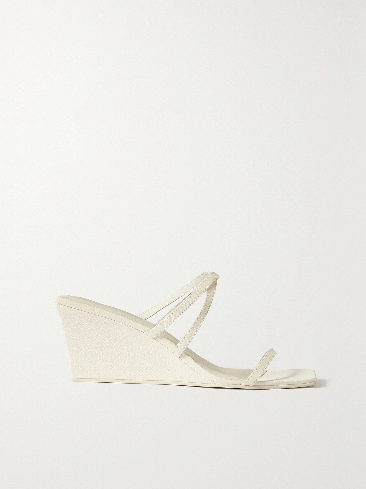 ST. AGNI + Net Sustain Wedge Sandals - Ivory