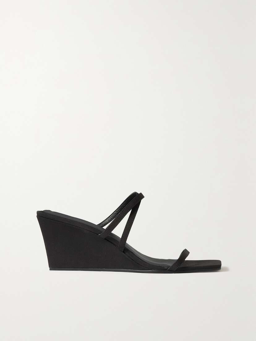 St. Agni + Net Sustain Twill Wedge Sandals