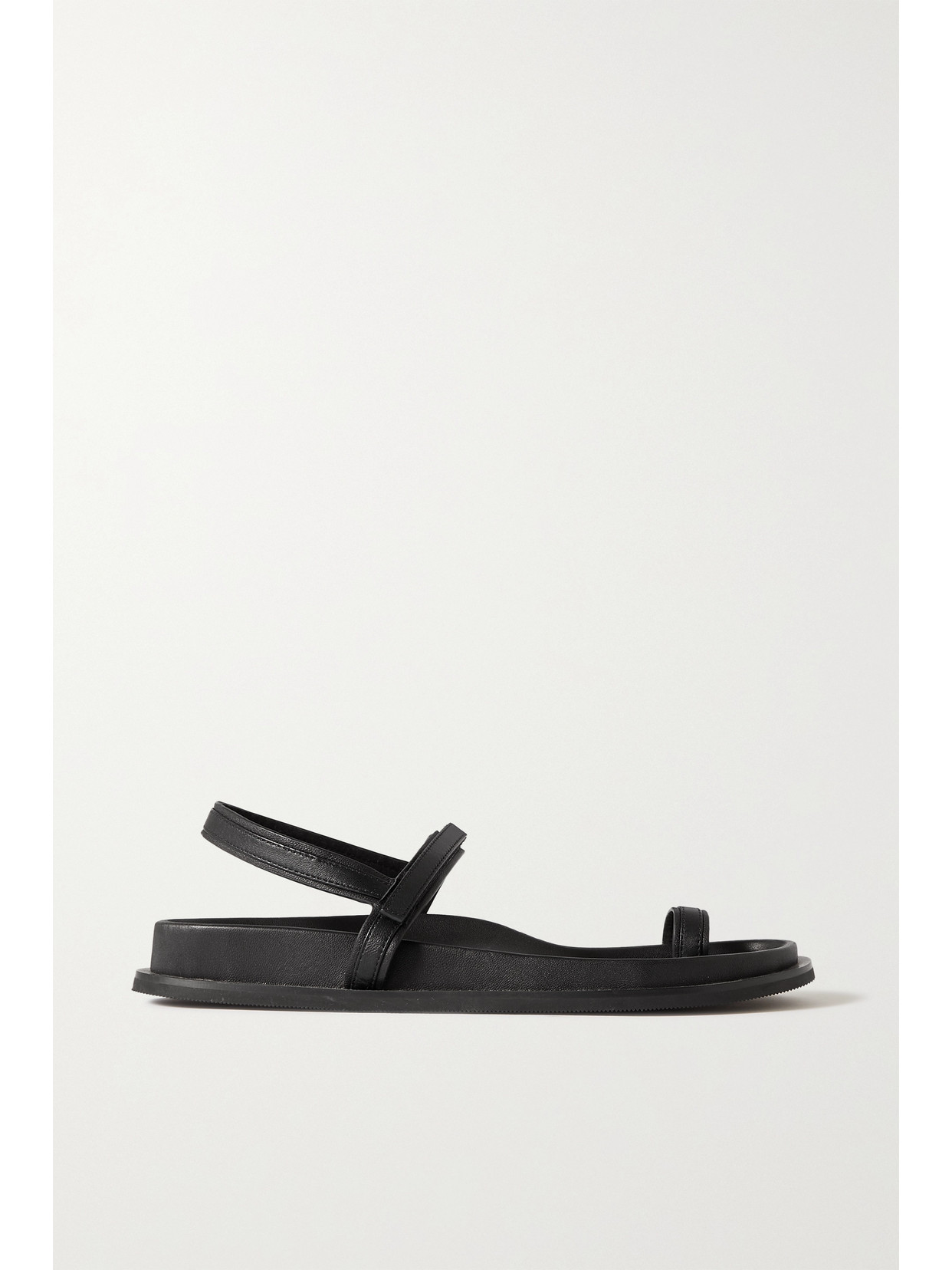 St. Agni Keko Leather Sandals In White