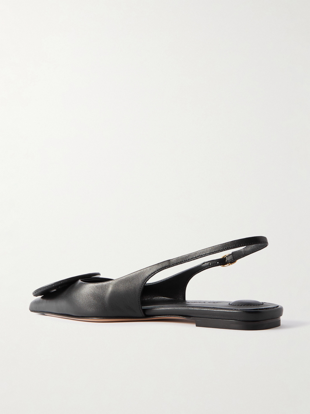 Duelo Embellished Leather Point-Toe Slingback