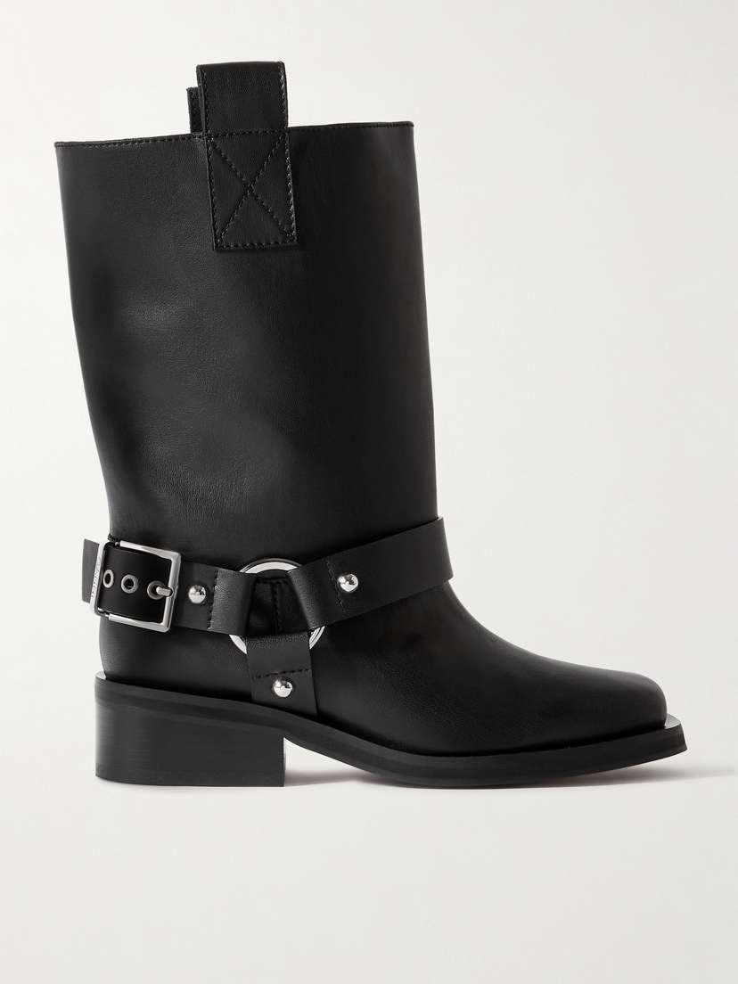 Ganni + Net Sustain Recycled-leather Boots