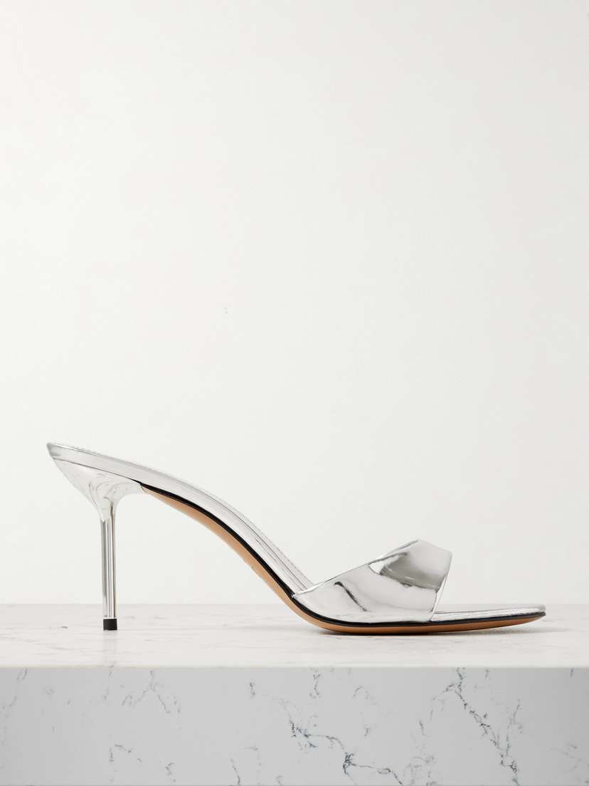 Paris Texas Lidia Mirrored-leather Sandals