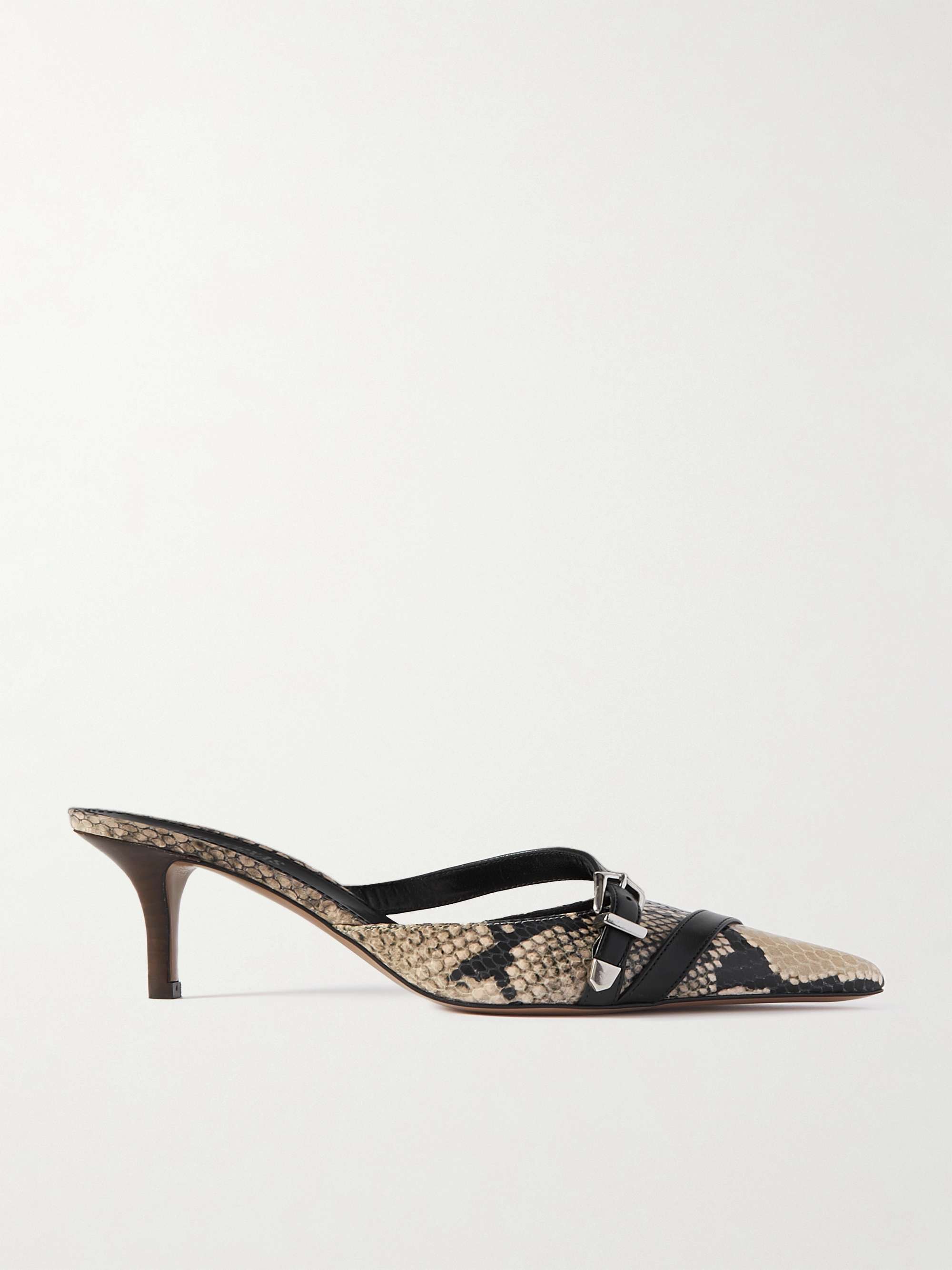 Snake print best sale mules