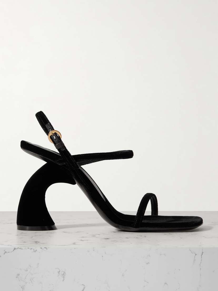 Dries Van Noten Velvet Sandals