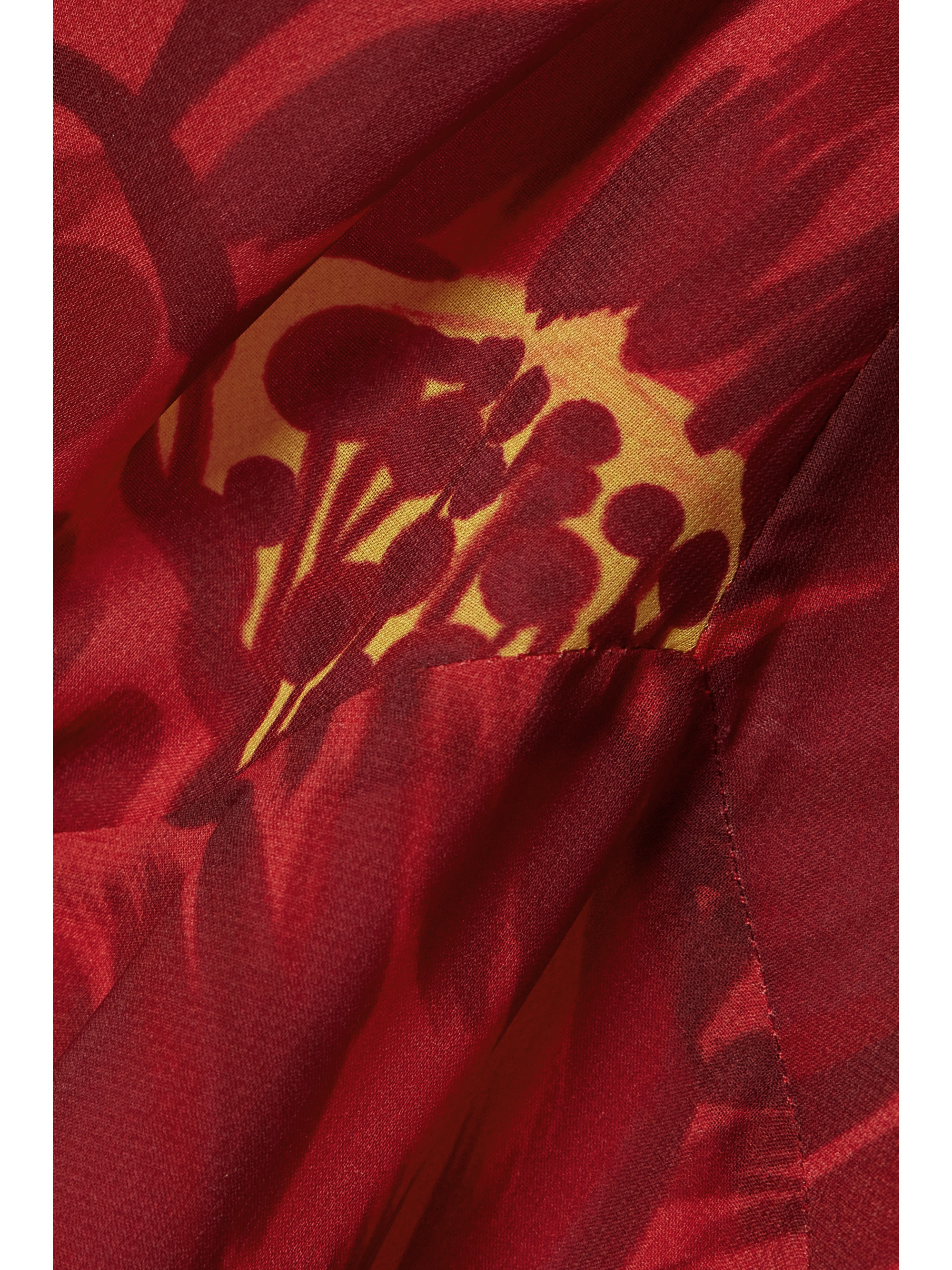 La DoubleJ Eve floral-print chiffon maxi dress thumbnail