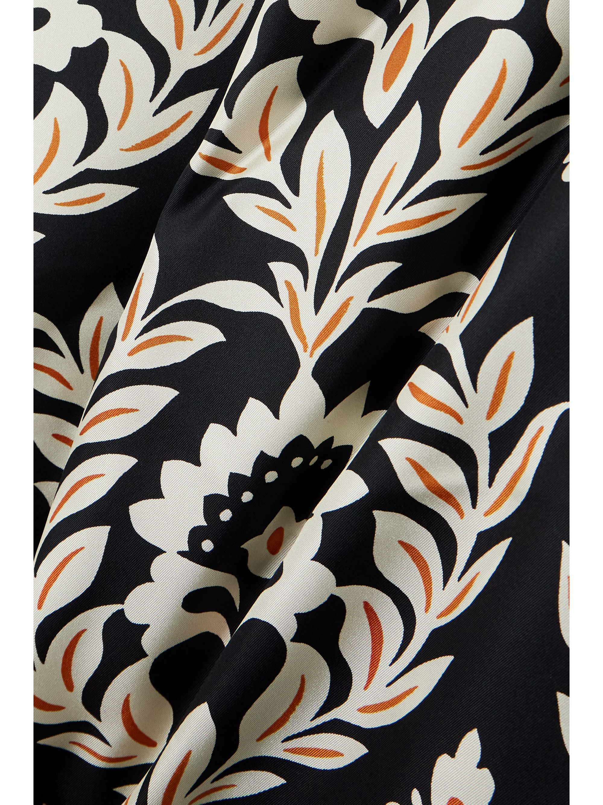 La DoubleJ Roy one-shoulder floral-print silk-twill maxi dress thumbnail