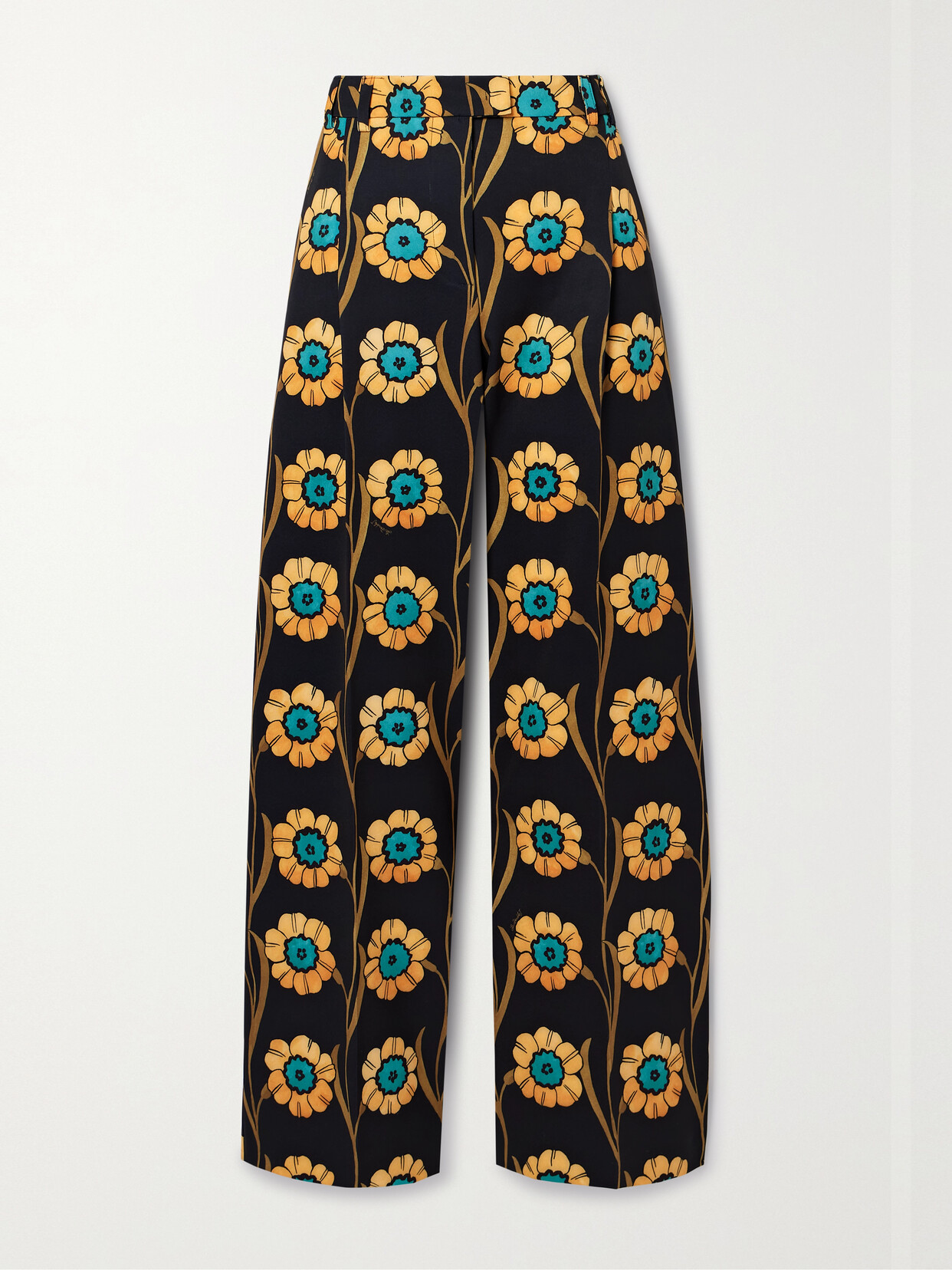 La Doublej La Comasca Printed Jersey Pants In Black