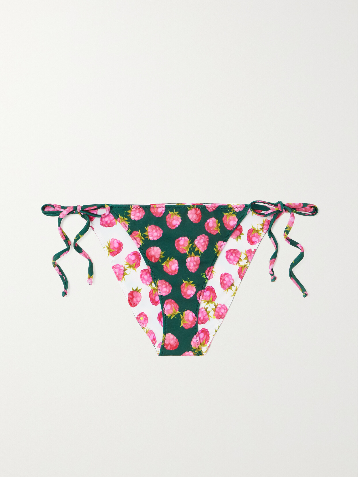 La Doublej Printed Bikini Briefs In Green