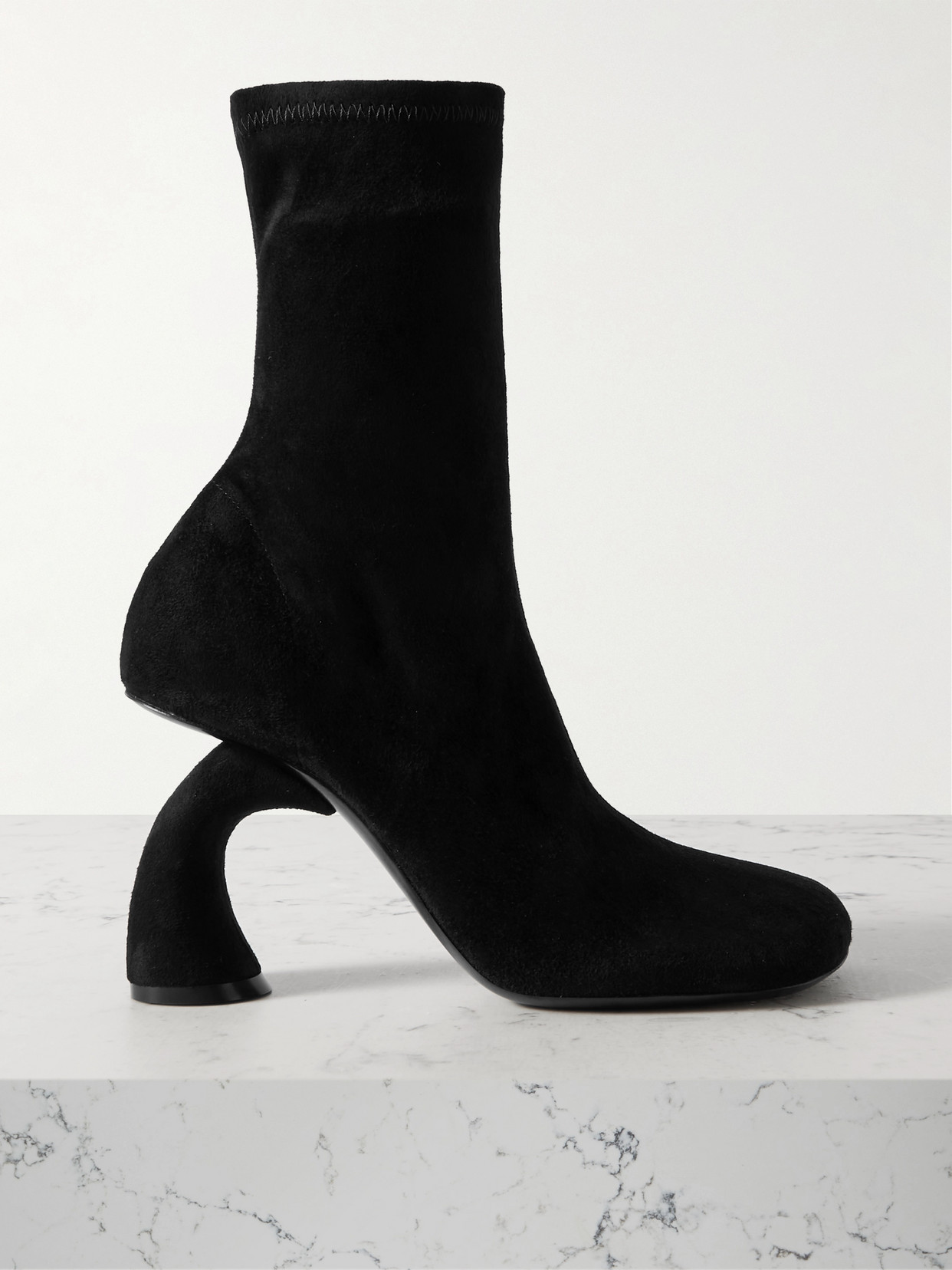 Dries Van Noten - Suede Ankle Boots - Black