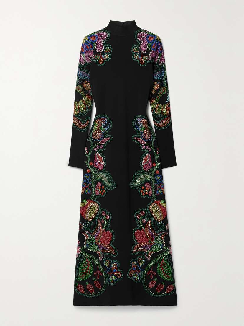 La DoubleJ Halle Floral-print Jersey Maxi Dress