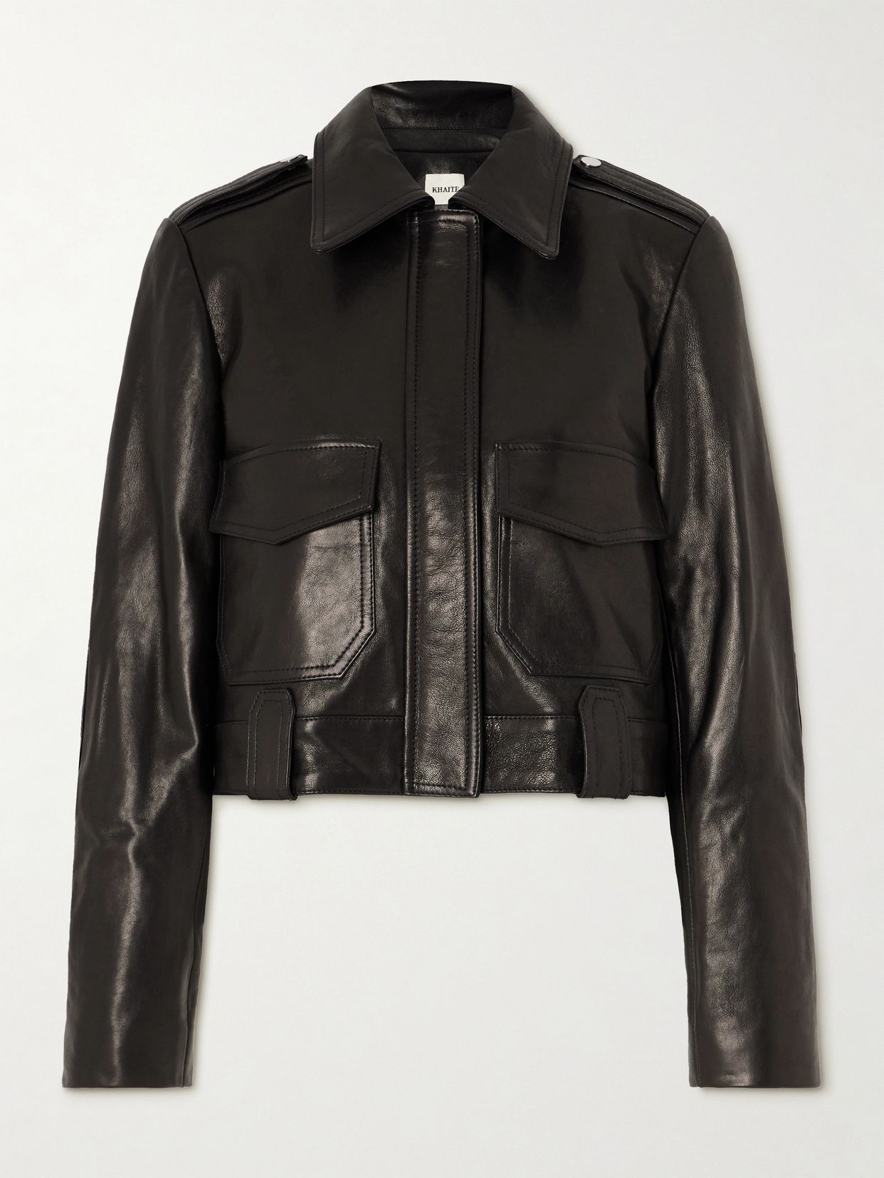 Cordelia cropped leather jacket