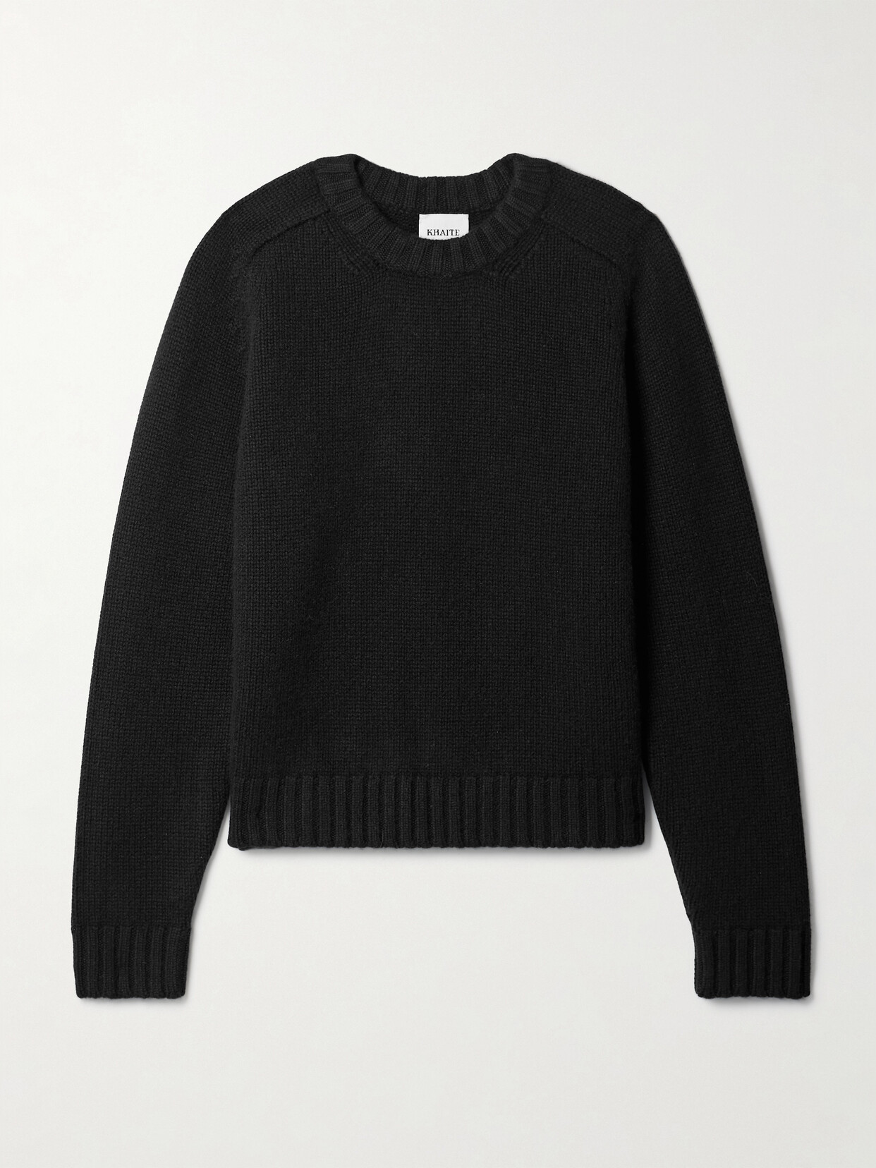 Shop Khaite Mae Cashmere Sweater In Black