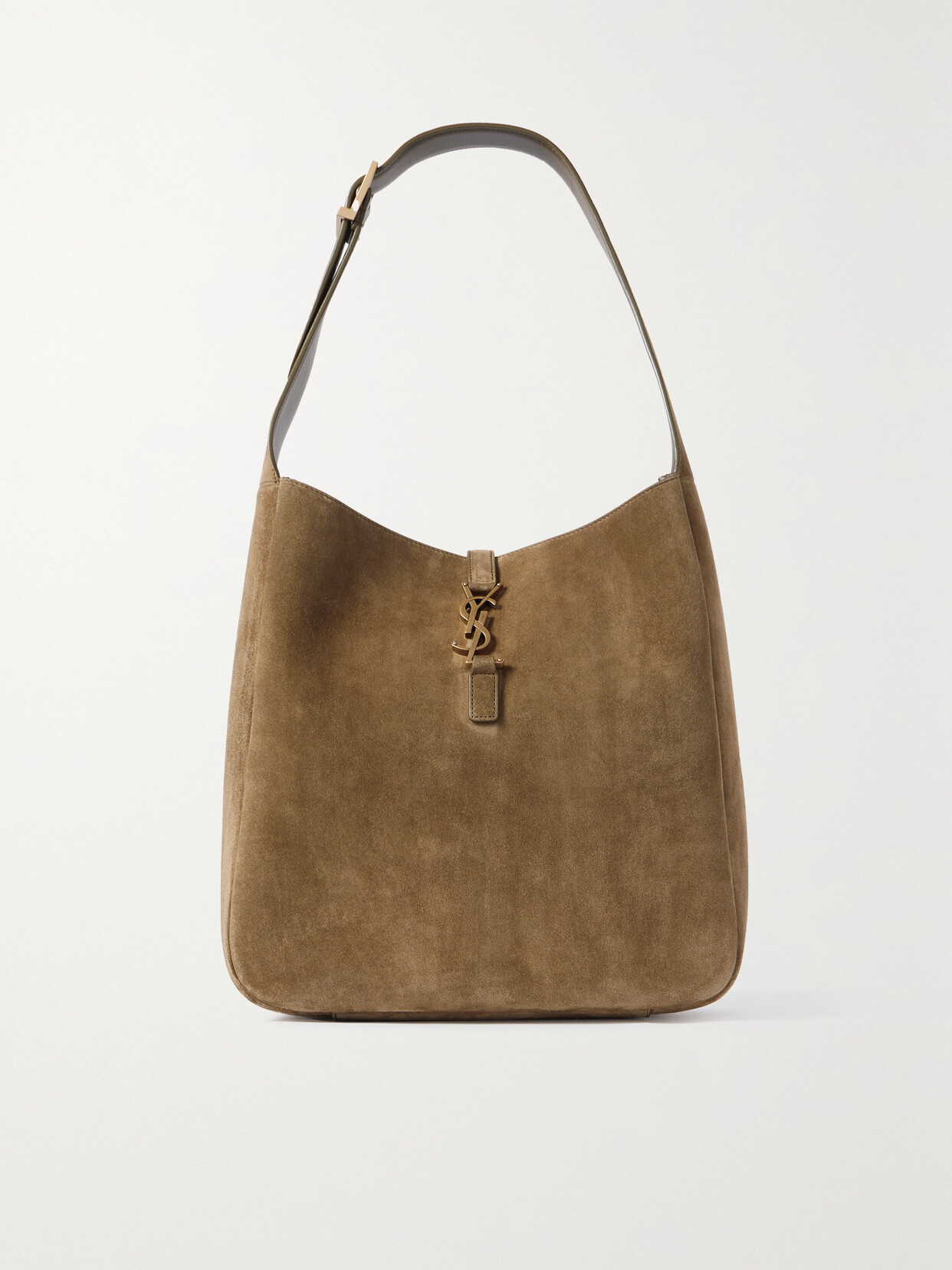 SAINT LAURENT - Le 5 À 7 Supple Large Suede Shoulder Bag - Green