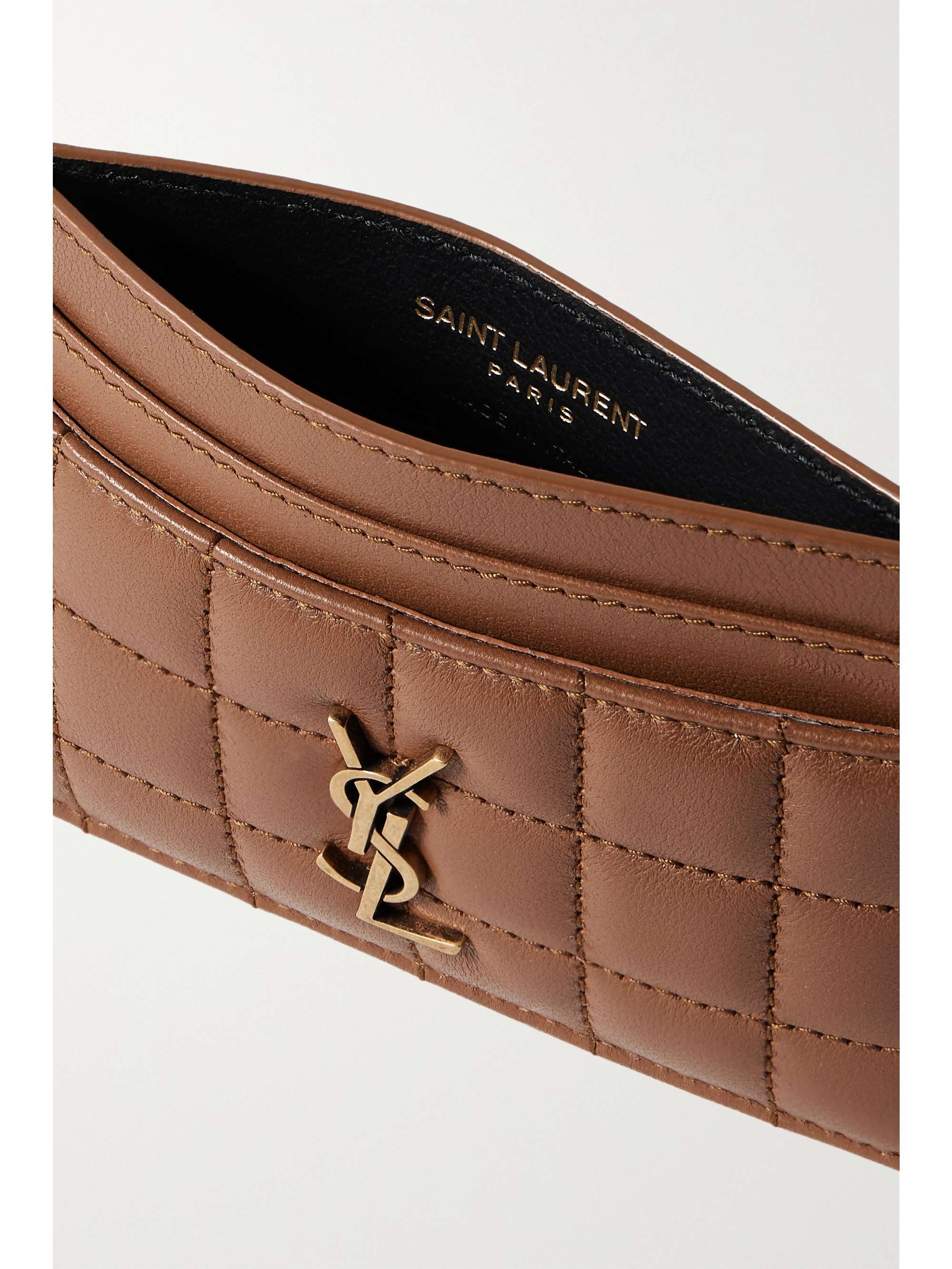 SAINT LAURENT Cassandre matelassé quilted leather cardholder
