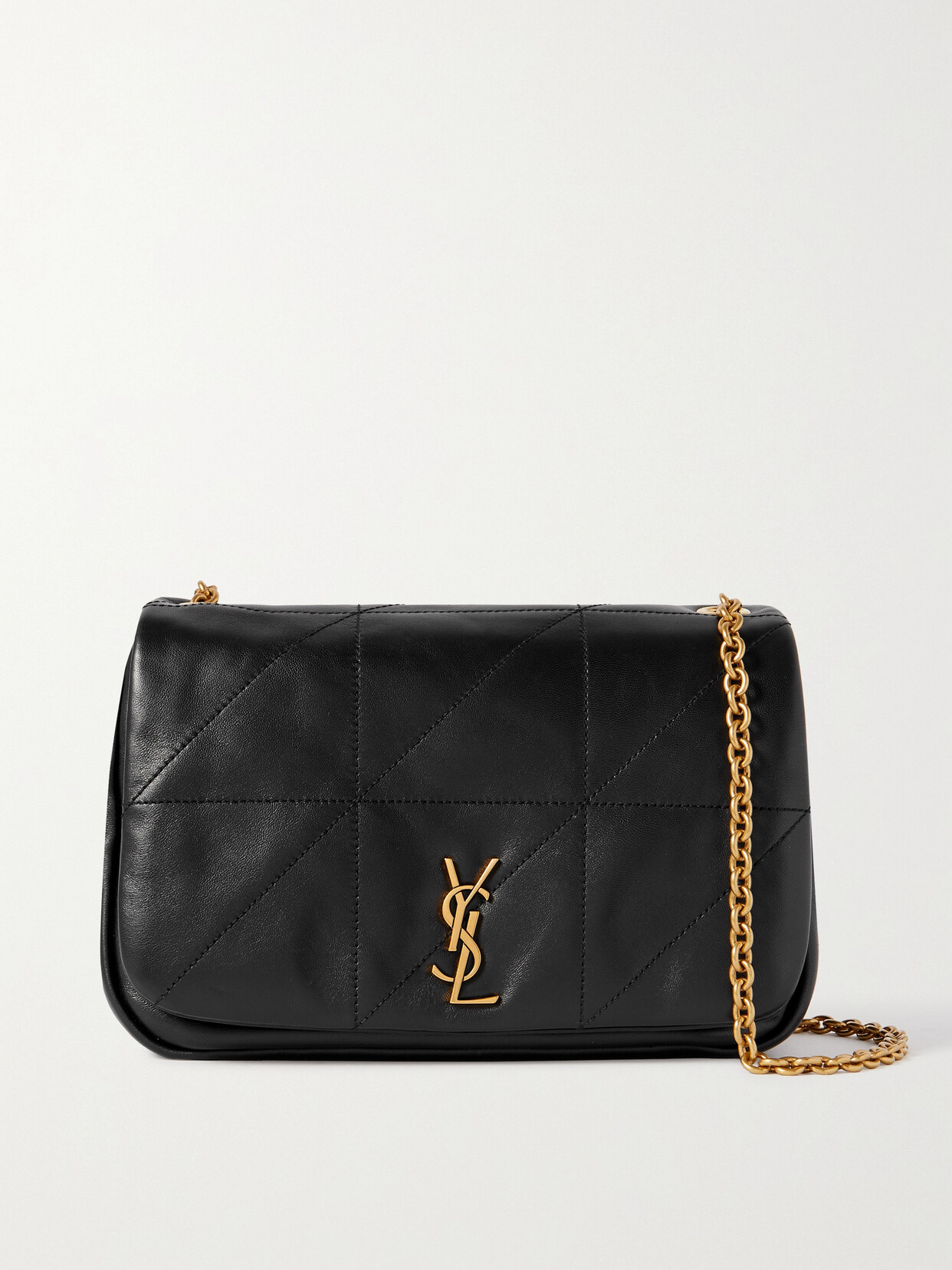 Saint Laurent Jamie Small Quilted Leather Shoulder Bag In Black