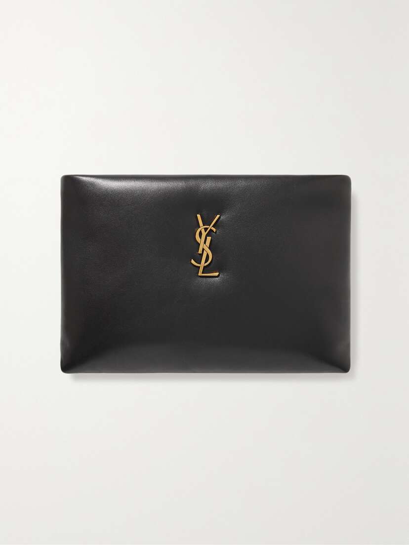 Saint Laurent Calypso Small Padded Leather Clutch - Women's Bags