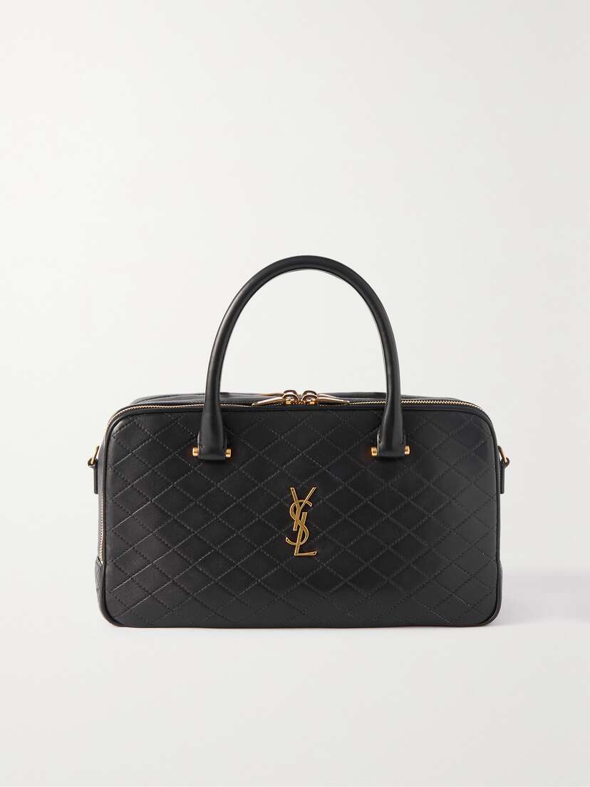 Saint Laurent Lyia Quilted Leather Tote