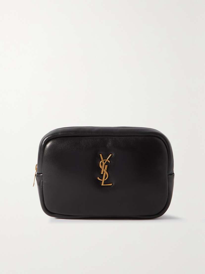 Saint Laurent Cassandre Mini Padded Leather Pouch