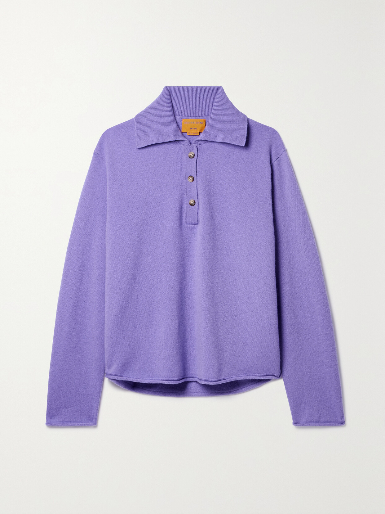 Guest In Residence - Cashmere Polo Sweater - Purple