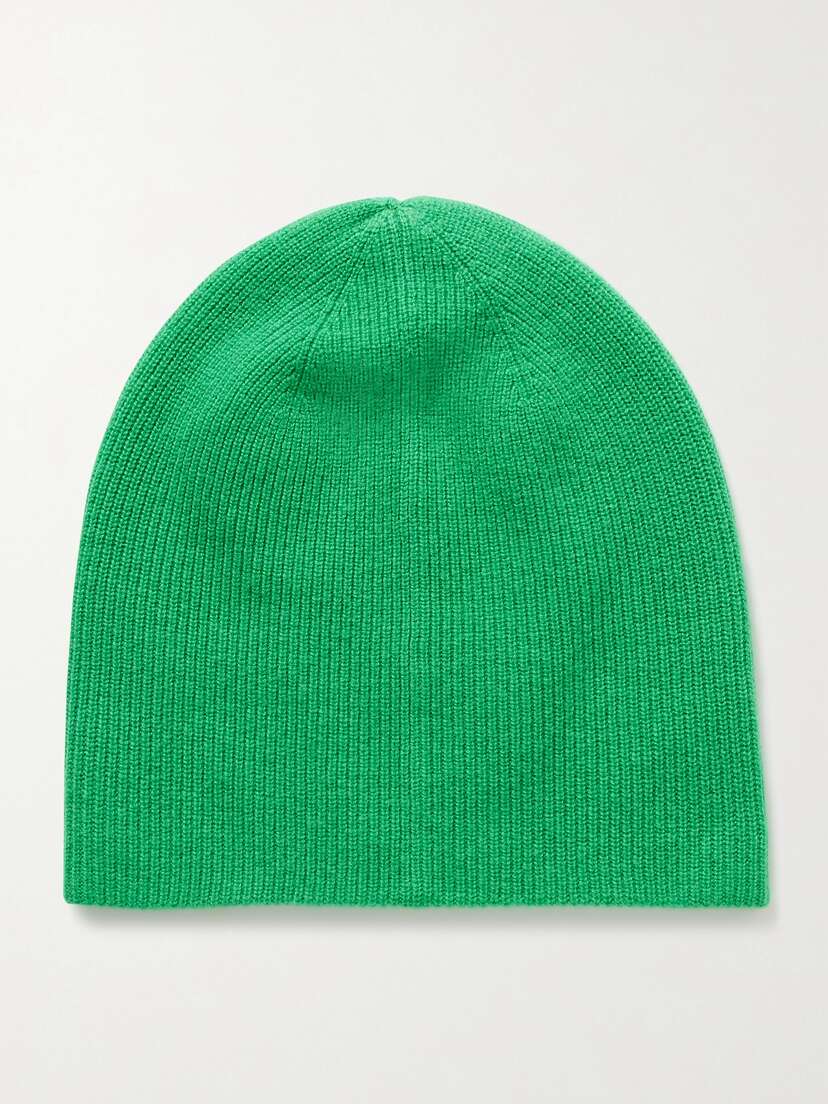 Guest In Residence The Inside Out! Reversible Two-tone Ribbed Cashmere Beanie