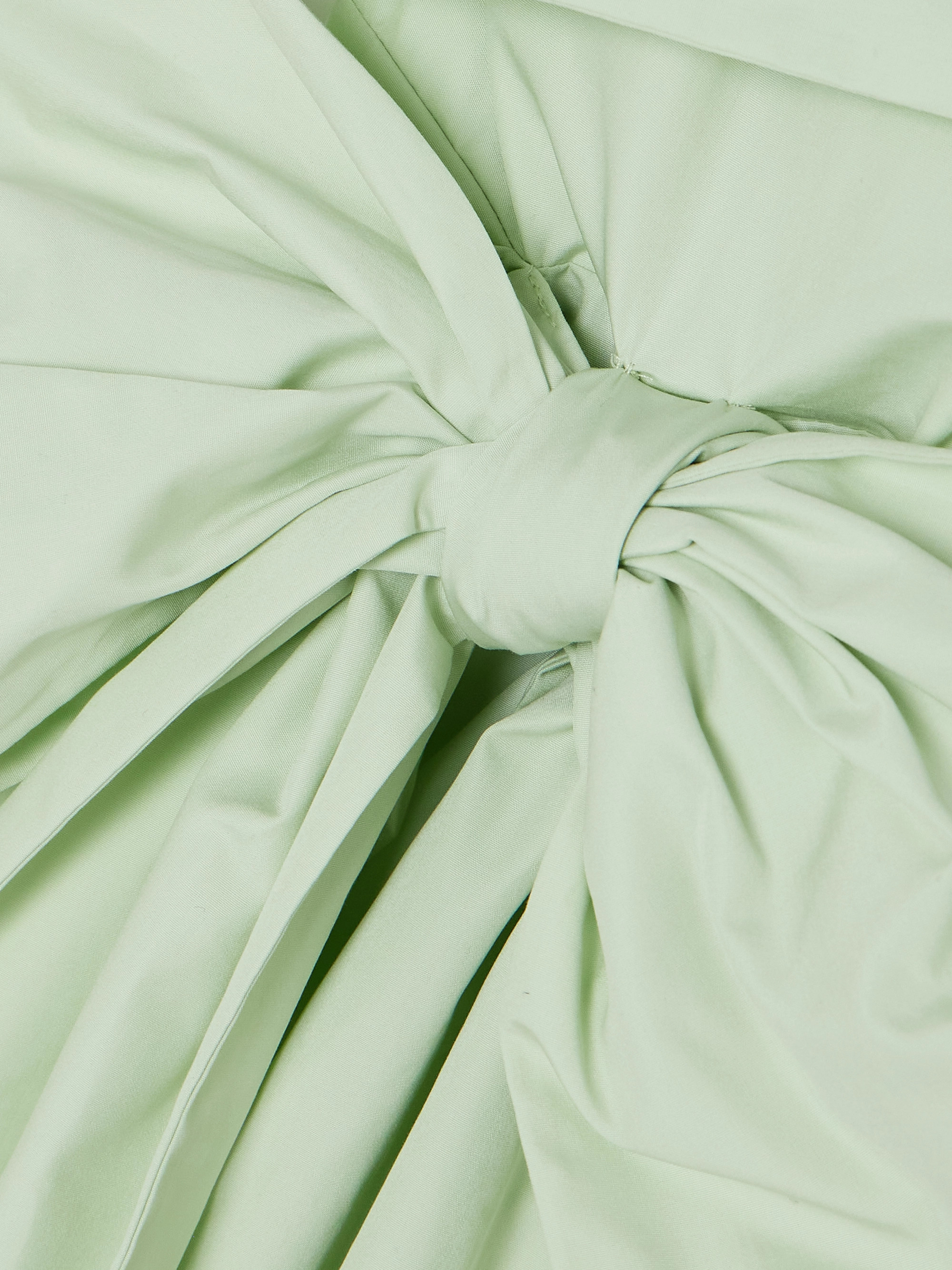 Cecilie Bahnsen Valentina one-shoulder bow-detailed cotton-poplin dress