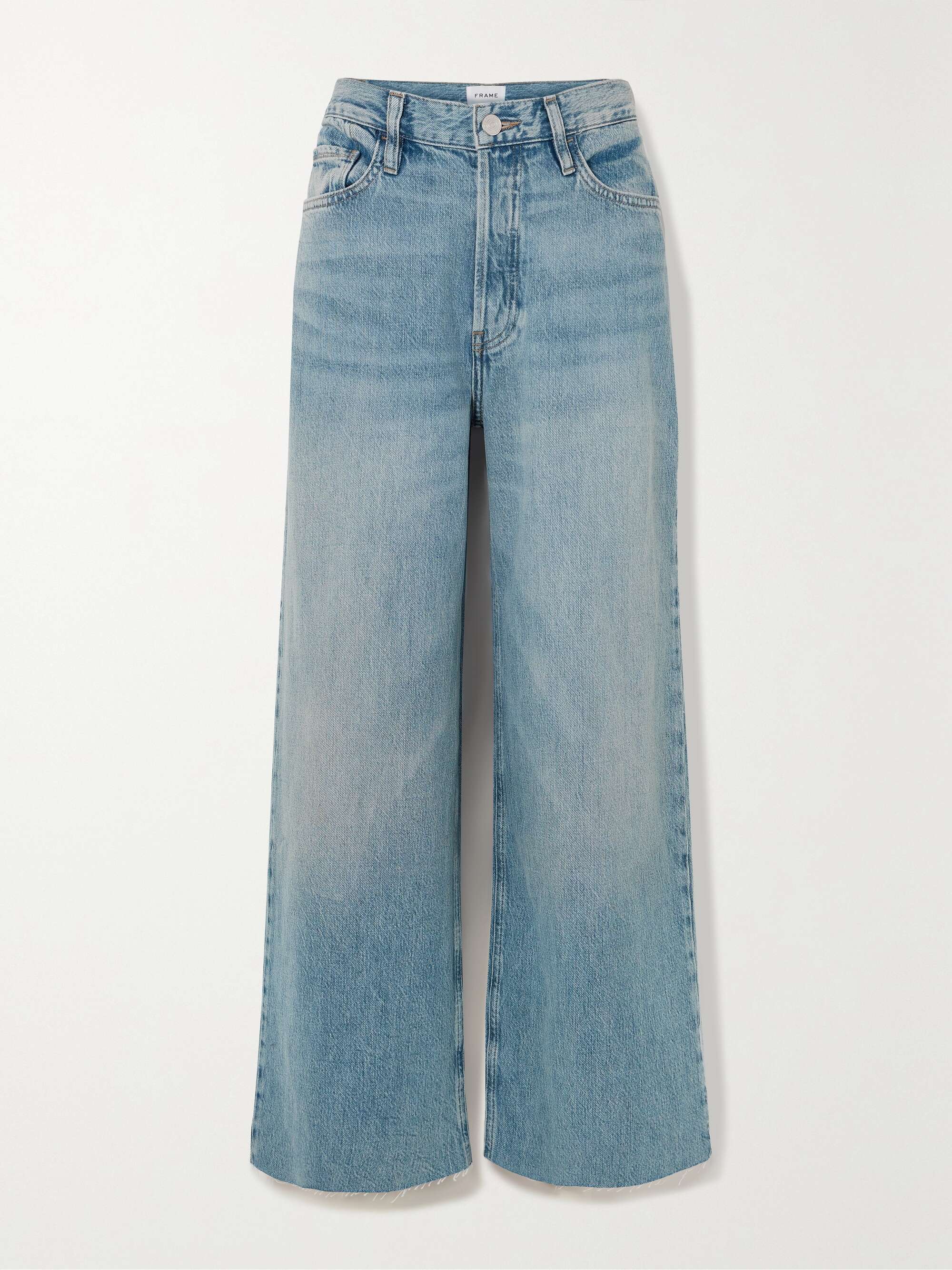 FRAME Le Low Baggy frayed boyfriend jeans | NET-A-PORTER