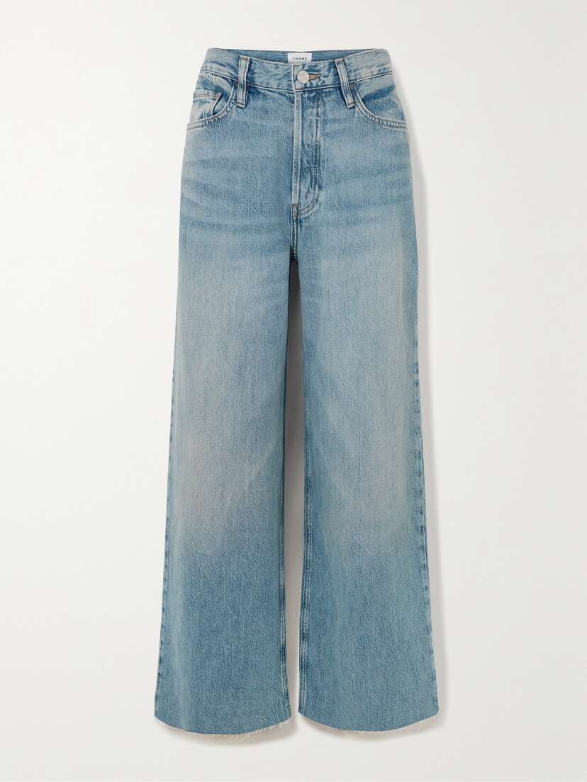 Frame Le Low Baggy Frayed Boyfriend Jeans