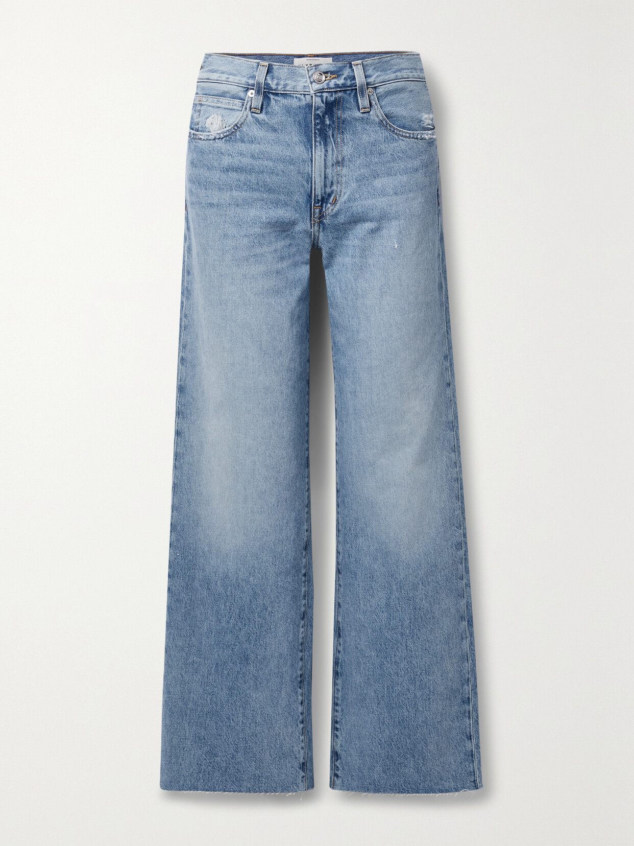 Shop Slvrlake + Net Sustain Grace High-rise Wide-leg Jeans In Blue