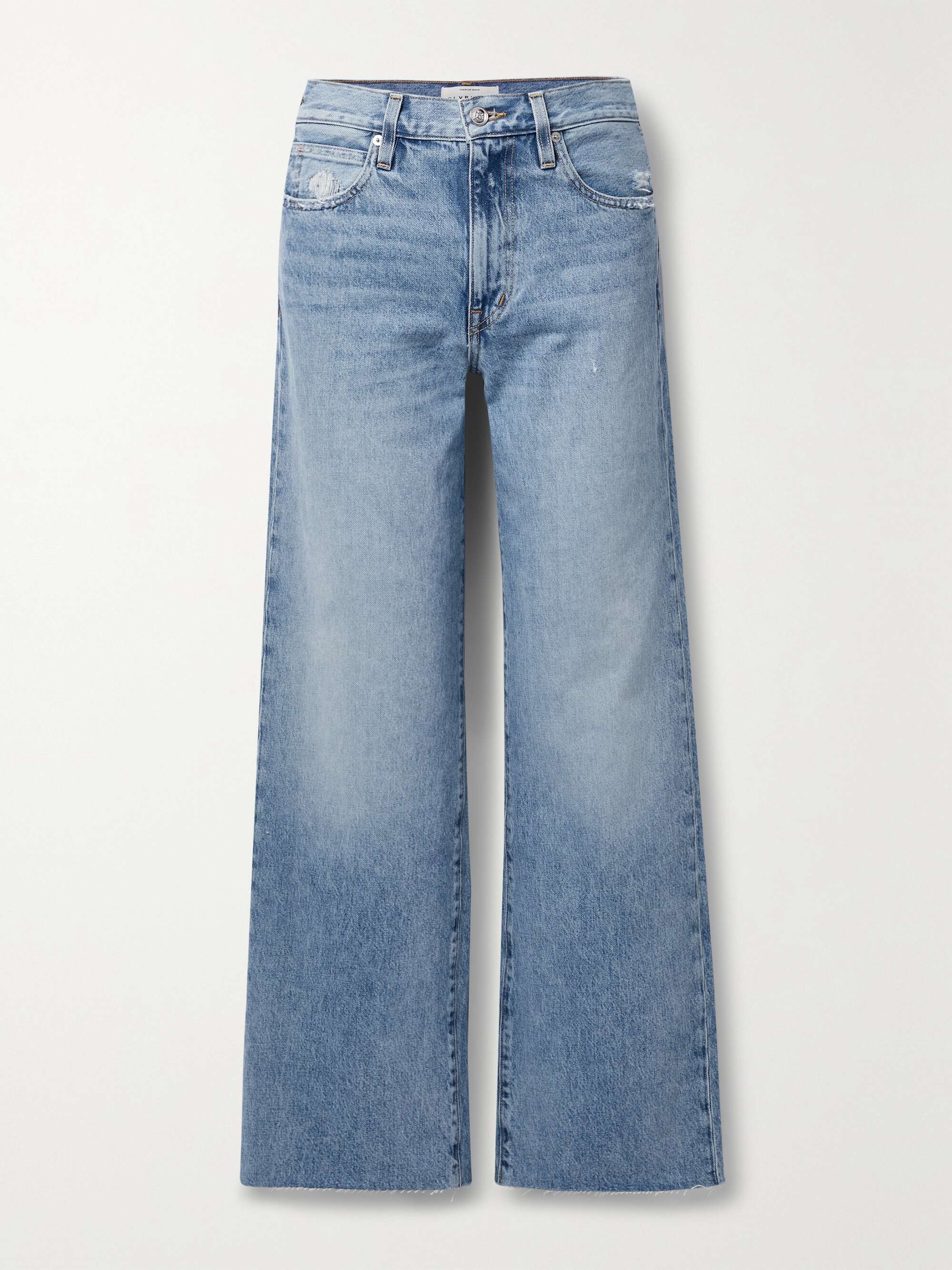 SLVRLAKE + NET SUSTAIN Grace high-rise wide-leg jeans | NET-A-PORTER