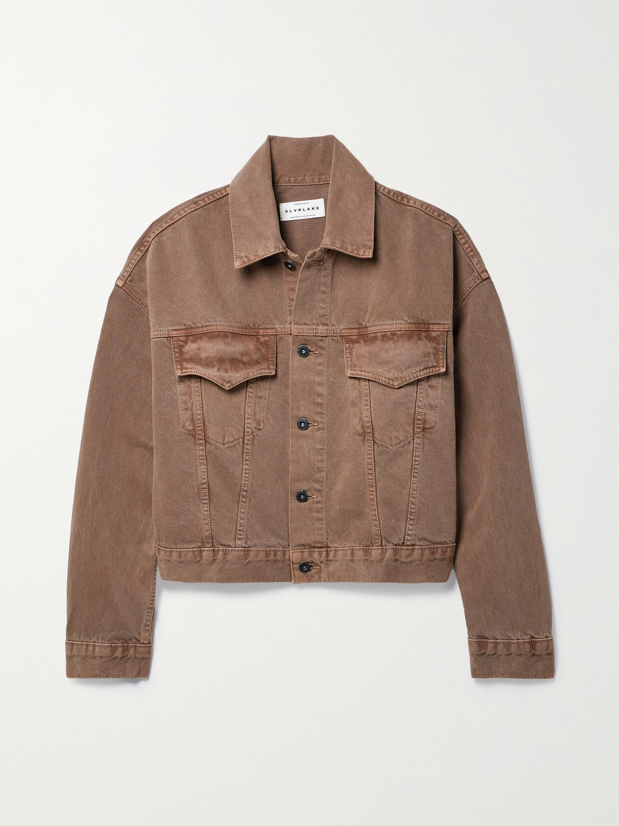 Slvrlake Detroit Denim Jacket In Brown