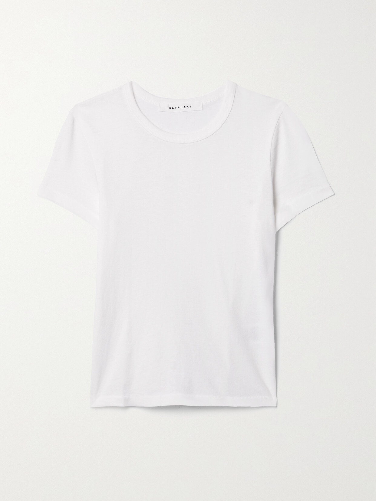 SLVRLAKE - + Net Sustain Baby Tee Cropped Cotton-jersey T-shirt - White