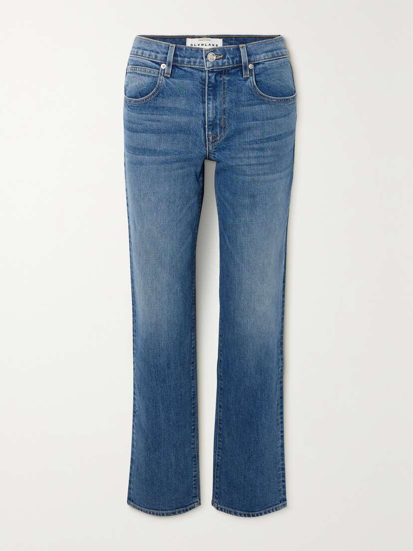 SLVRLAKE Remy Organic Low-rise Straight-leg Jeans