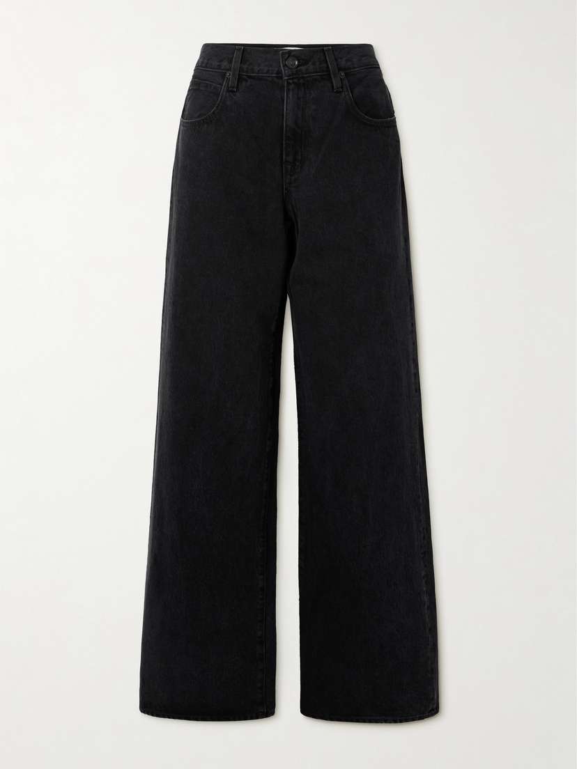 SLVRLAKE Mica Low-rise Wide-leg Organic Jeans