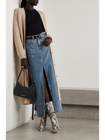 SLVRLAKE Dallas organic denim maxi skirt