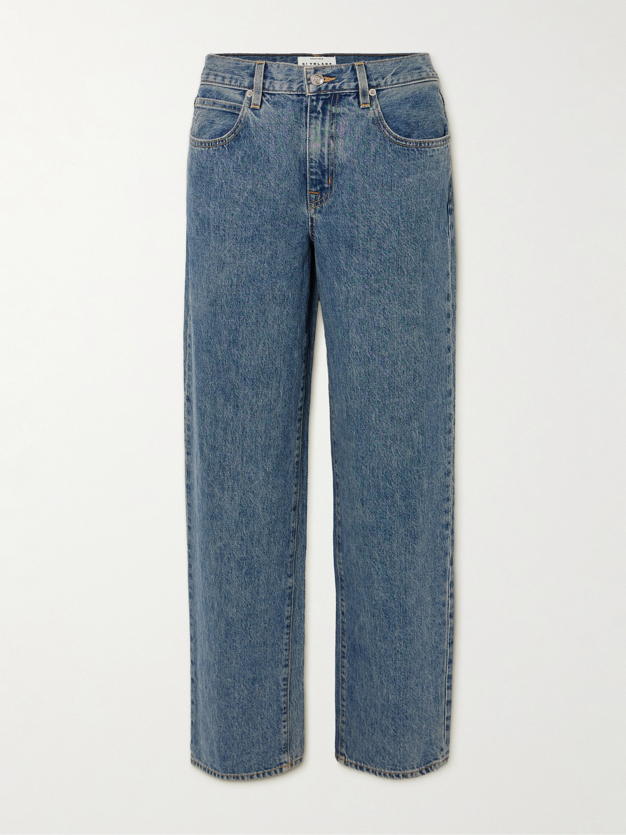 SLVRLAKE - + Net Sustain Tess Low-rise Boyfriend Jeans - Blue