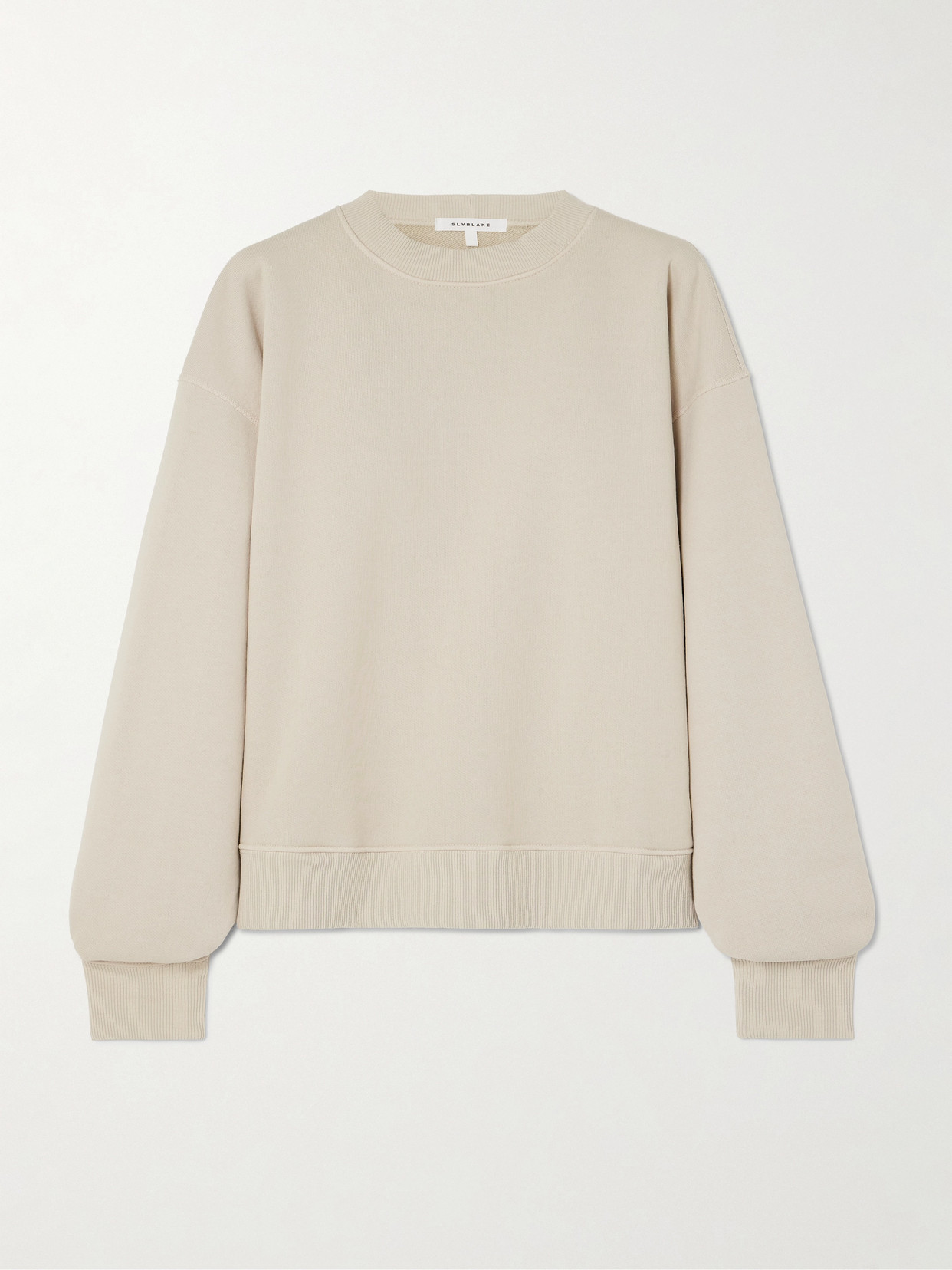 SLVRLAKE - + Net Sustain Cotton-jersey Sweatshirt - Off-white