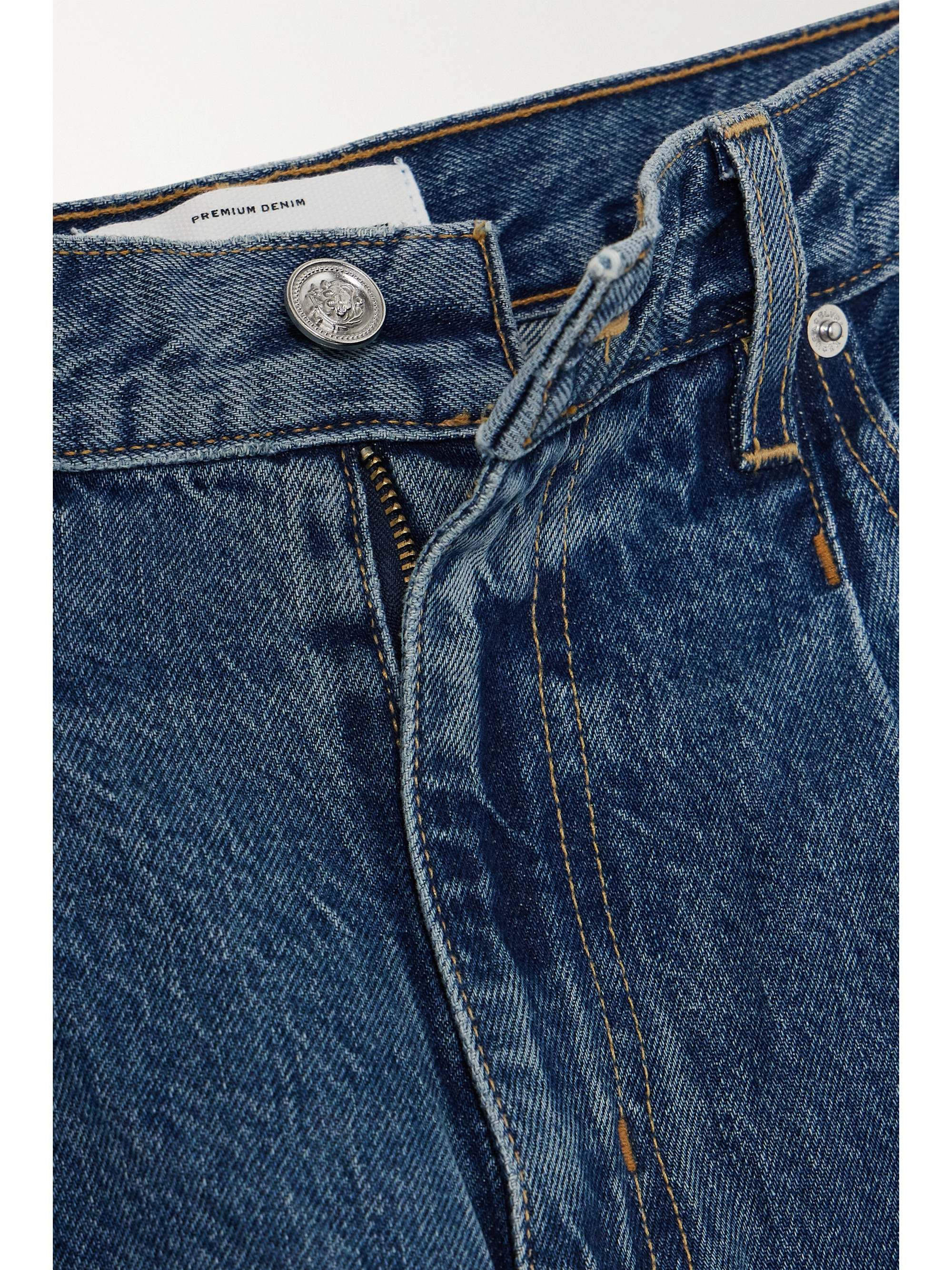 SLVRLAKE Abby pleated high-rise wide-leg jeans thumbnail