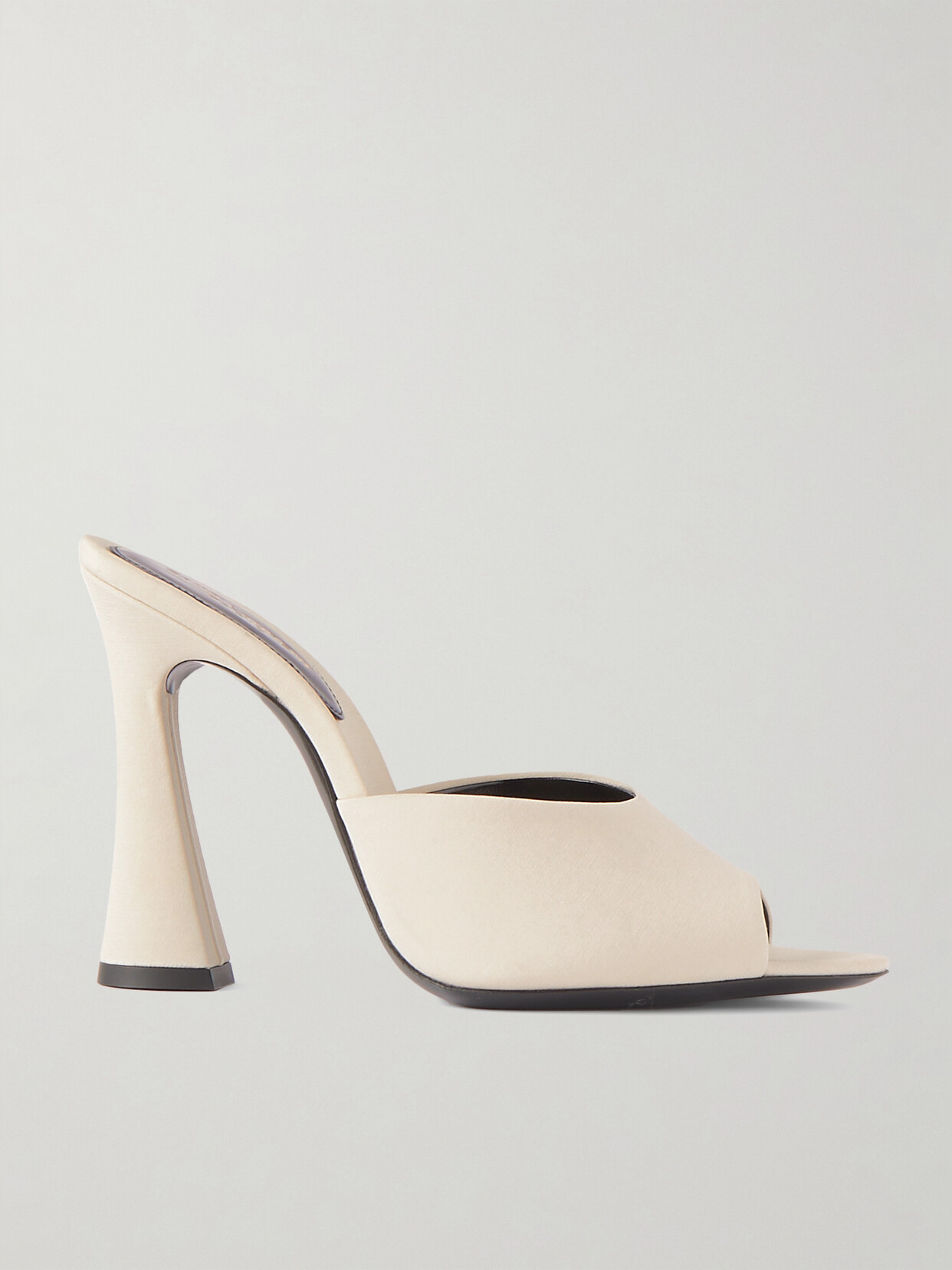 SAINT LAURENT - Suite Silk Crepe De Chine Mules - Ivory